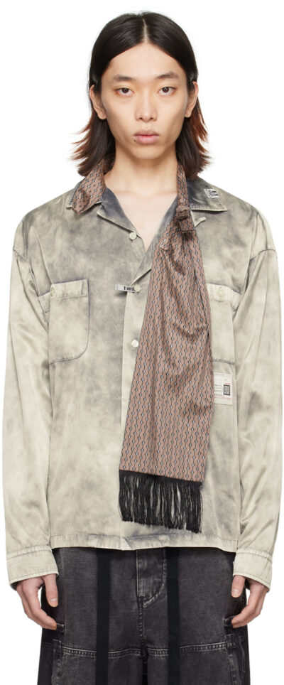 Maison MIHARA YASUHIRO Gray Accessories Mixed Shirt