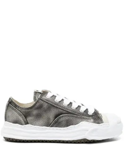 Maison MIHARA YASUHIRO Hank leather sneakers - Black