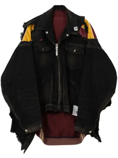 Maison MIHARA YASUHIRO layered denim jacket - Black