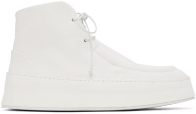 Marsèll White Cassapana Boots