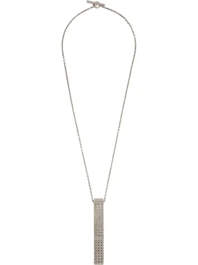 Parts of Four Cuboid necklace - Silver