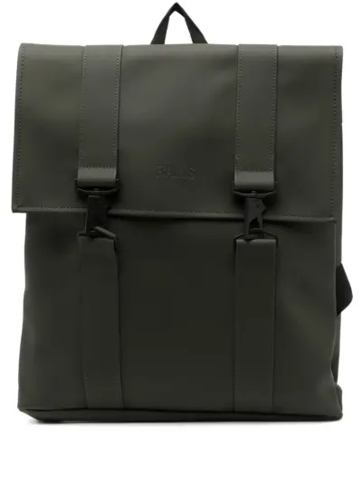 Rains MSN logo-debossed backpack - Green