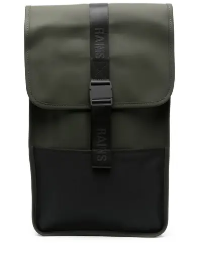 Rains Trails logo-debossed backpack - Green