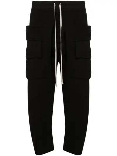 Rick Owens DRKSHDW Creatch cropped cargo trousers - Black
