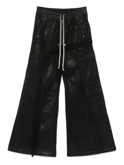 Rick Owens DRKSHDW Imbalanced Double Cargo Jumbo Belas jeans - Black