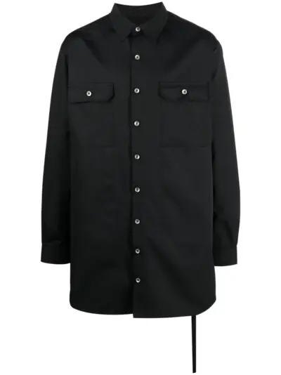 Rick Owens DRKSHDW cotton shirt jacket - Blue