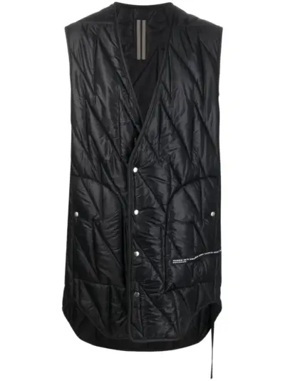 Rick Owens DRKSHDW quilted mid-length gilet - Black
