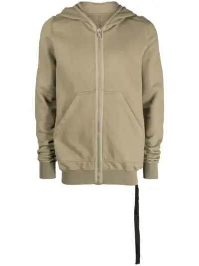 Rick Owens DRKSHDW zip-up cotton hoodie - Green