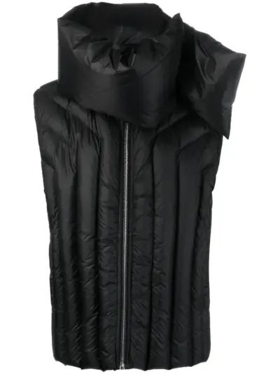 Rick Owens Gimp detachable-neck padded gilet - Black