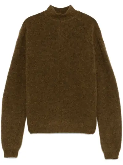 Rick Owens mock-neck sweater - Brown