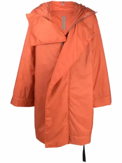 Rick Owens oversized hooded parka - Orange