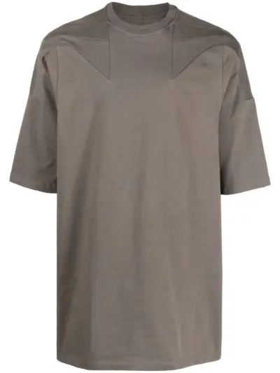 Rick Owens seam-detail organic cotton T-shirt - Brown