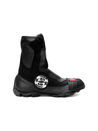 Rombaut Low Tide mesh-panelled combat boots - Black