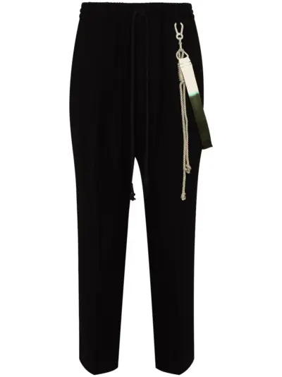 Song For The Mute cropped track pants - Black