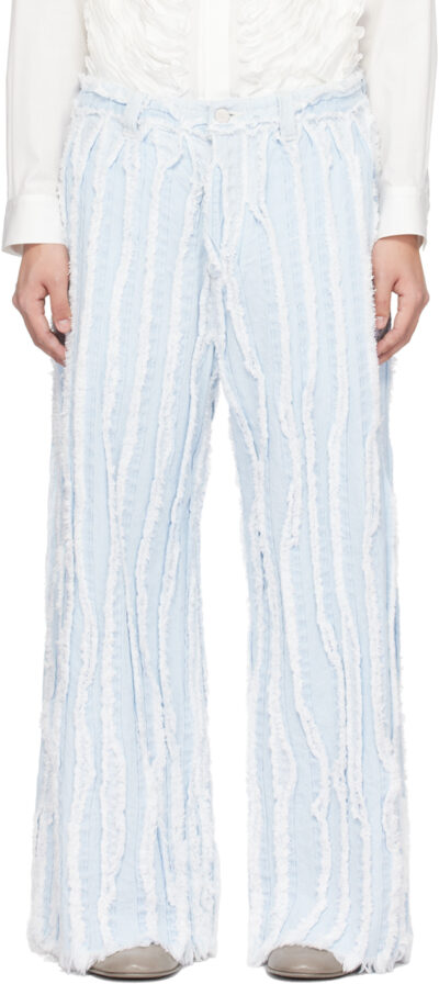 TAAKK Blue Frayed Edge Jeans