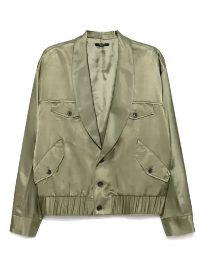 Taakk button-up bomber jacket - Green