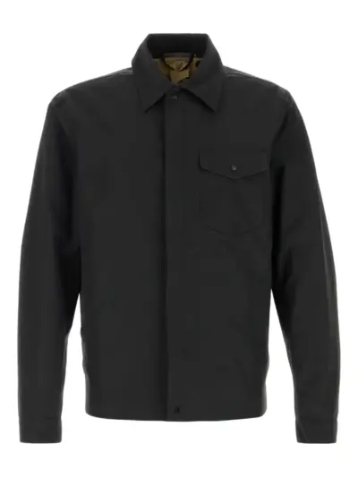 Ten C Bonded utility-pocket overshirt - Black