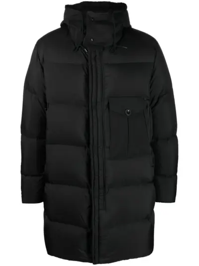 Ten C hooded puffer jacket - Black
