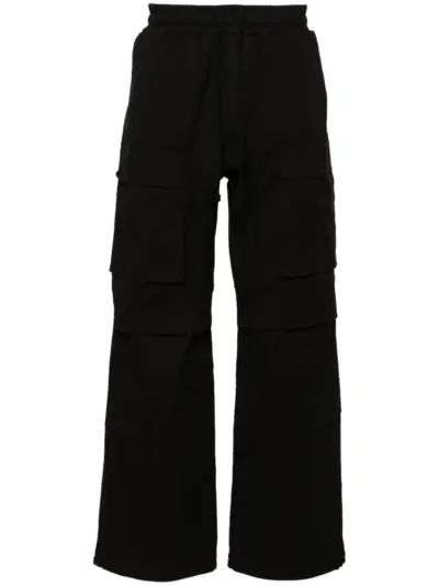 Thom Krom mid-rise flared cargo trousers - Black