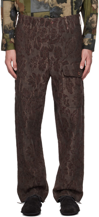 UMA WANG Burgundy Paxton Pants