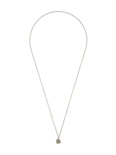 WERKSTATT:MÜNCHEN double tag chain necklace - Metallic