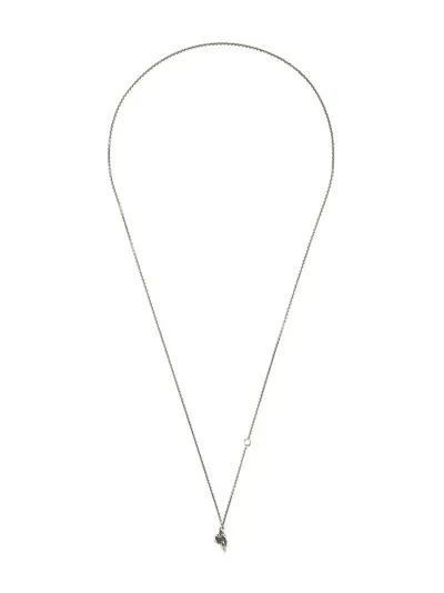 WERKSTATT:MÜNCHEN mini eagle wing chain necklace - Metallic