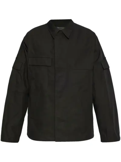 Y-3 cotton-blend shirt jacket - Black