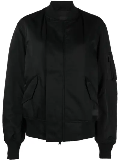 Y-3 long-sleeve bomber jacket - Black