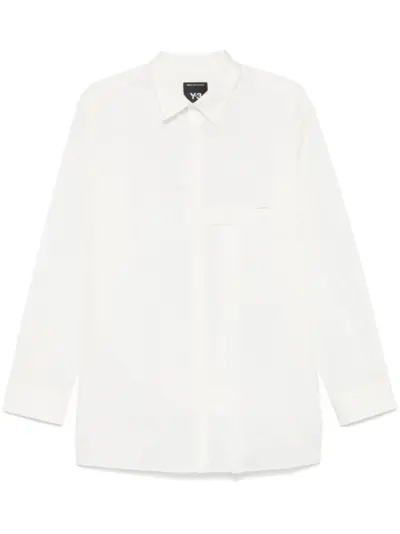 Y-3 poplin shirt - White