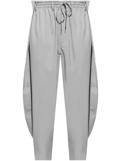 Y-3 stripe-detailing track pants - Grey