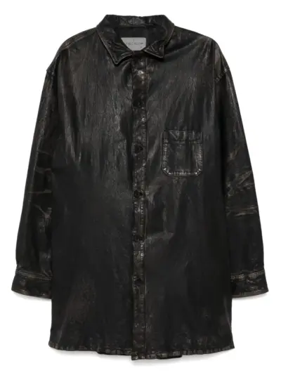 Yohji Yamamoto Mimosa shirt jacket - Black