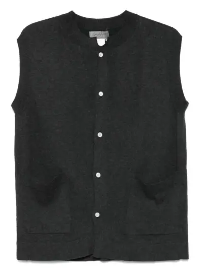 Yohji Yamamoto cotton vest - Grey