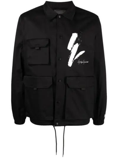 Yohji Yamamoto x New Era logo-print jacket - Black