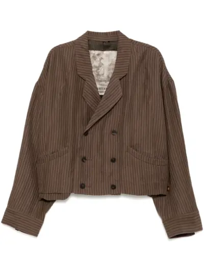 Ziggy Chen cropped blazer - Green