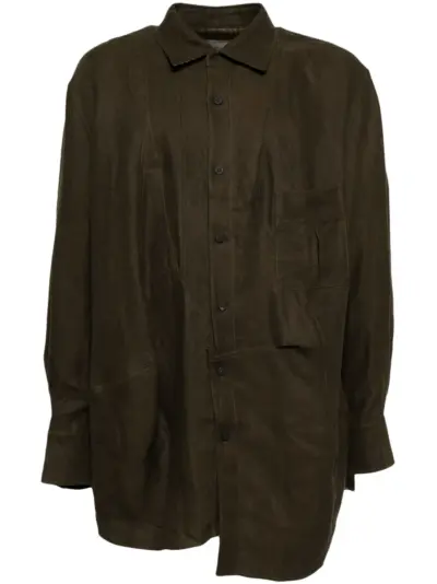 Ziggy Chen linen shirt - Brown