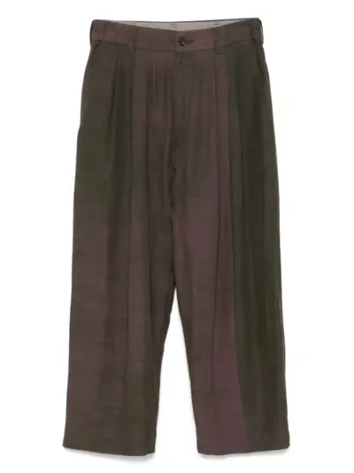 Ziggy Chen pleated trousers - Green