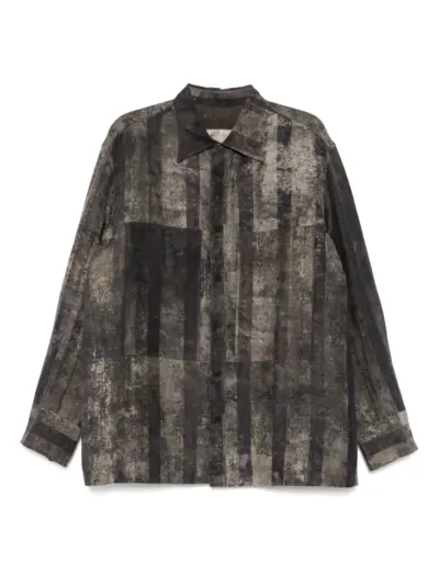 Ziggy Chen printed shirt - Grey