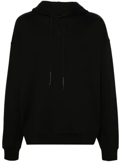 44 LABEL GROUP logo-print hoodie - Black