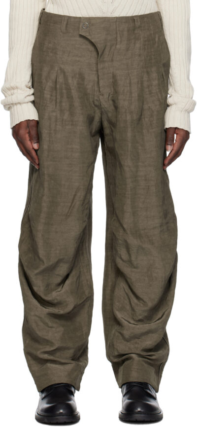 DEVOA Taupe Baggy Trousers