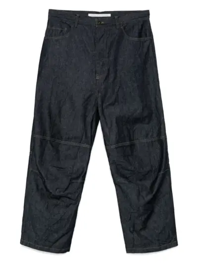 Forme D'expression contrasting-stitching jeans - Blue
