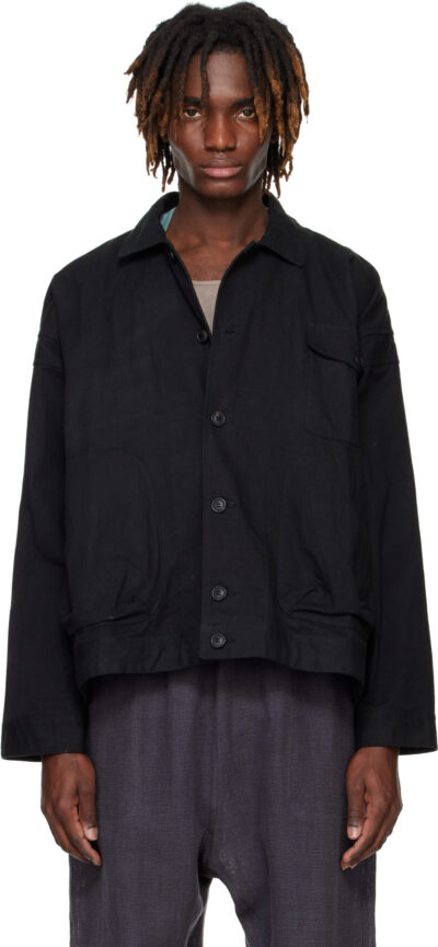 Jan-Jan Van Essche Black O-Project Canvas Jacket
