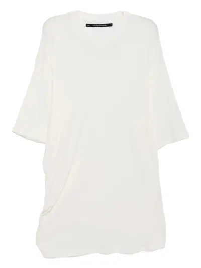 Julius draped T-shirt - Neutrals