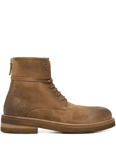 Marsèll Parrucca lace-up suede boots - Brown