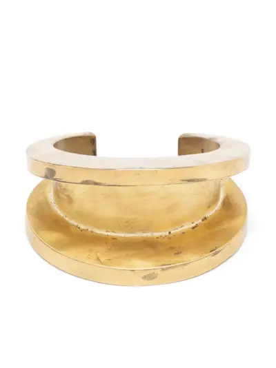 Parts of Four Crescent Channel bracelet - Gold