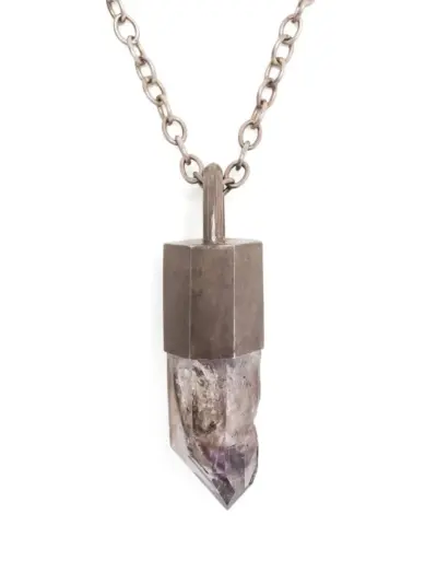 Parts of Four Talisman amethyst pendant necklace - Pink