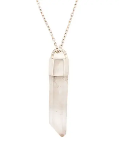 Parts of Four talisman quartz pendant necklace - Pink
