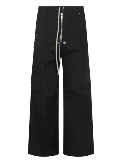 Rick Owens Belas cargo-pocket drawstring trousers - Black