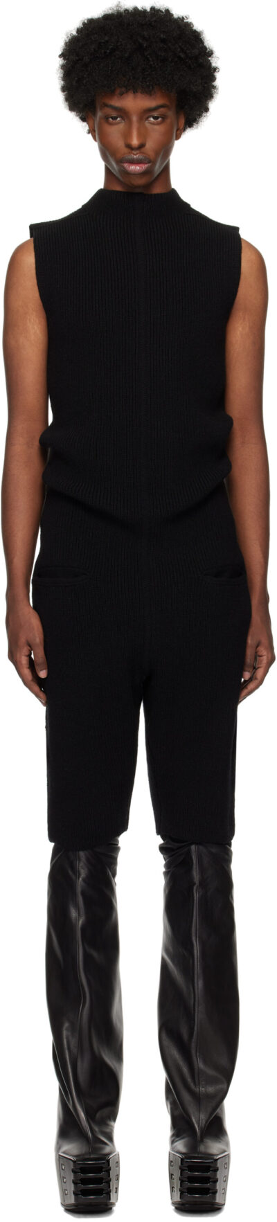 Rick Owens Black Porterville Headon Jumpsuit