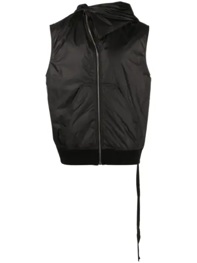 Rick Owens DRKSHDW pouch-pocket zip-up hoodie - Black