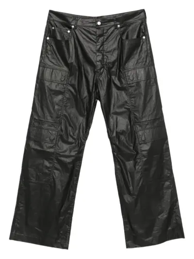 Rick Owens cargo-pocket cotton-blend trousers - Black